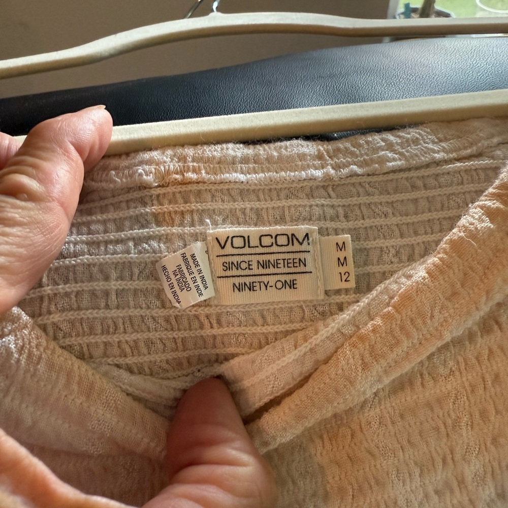 Volcom Cream Ribbed Knit Dress, surface - Picture 4 of 5